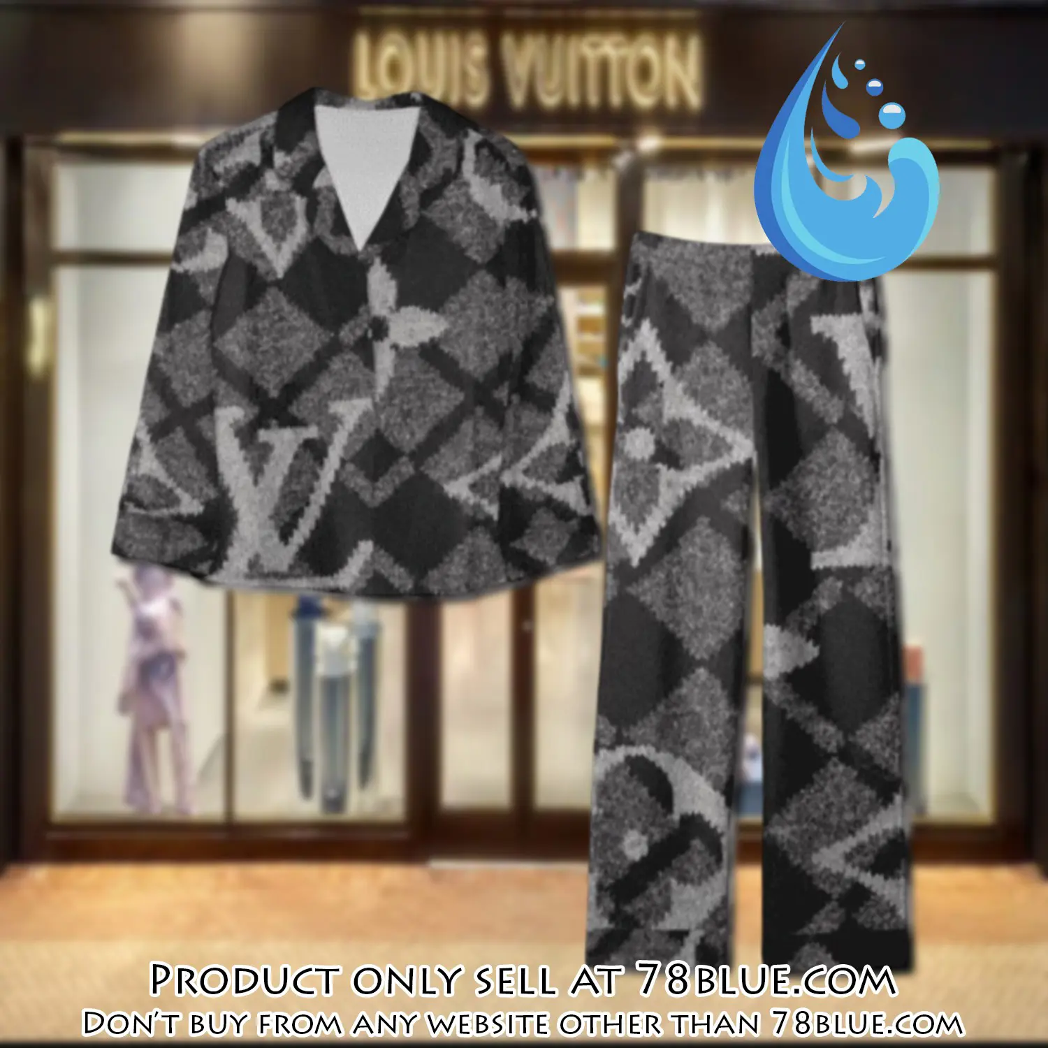 Trending luxury lv satin pajama set pjs1109 78b2022184